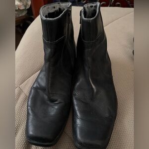 Rockport Men's Black Leather Ankle Boots